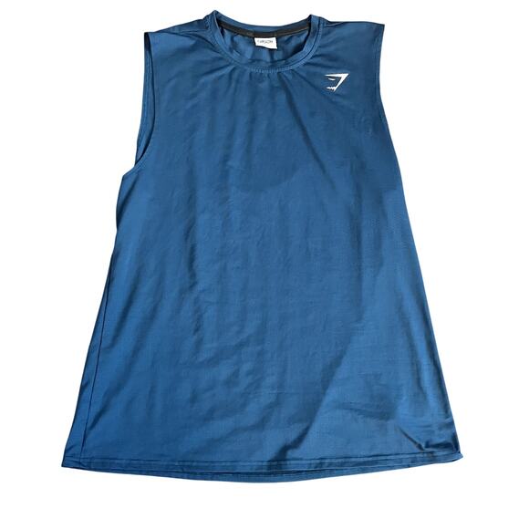 Gymshark Training Tank Top Men’s Size XL Blue Sleeveless Athletic Shirt NWT - Picture 1 of 13